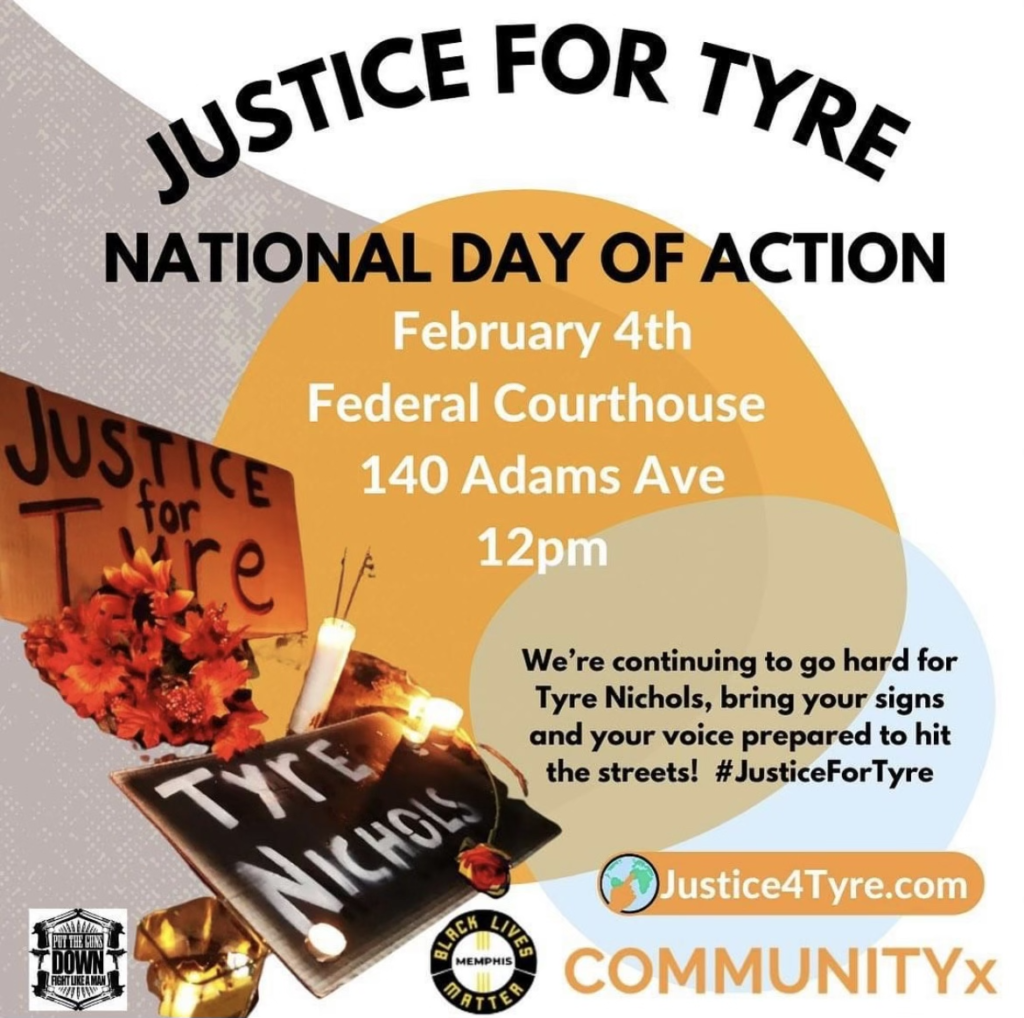 Justice for Tyre National Day of Action Feb 4, 2023